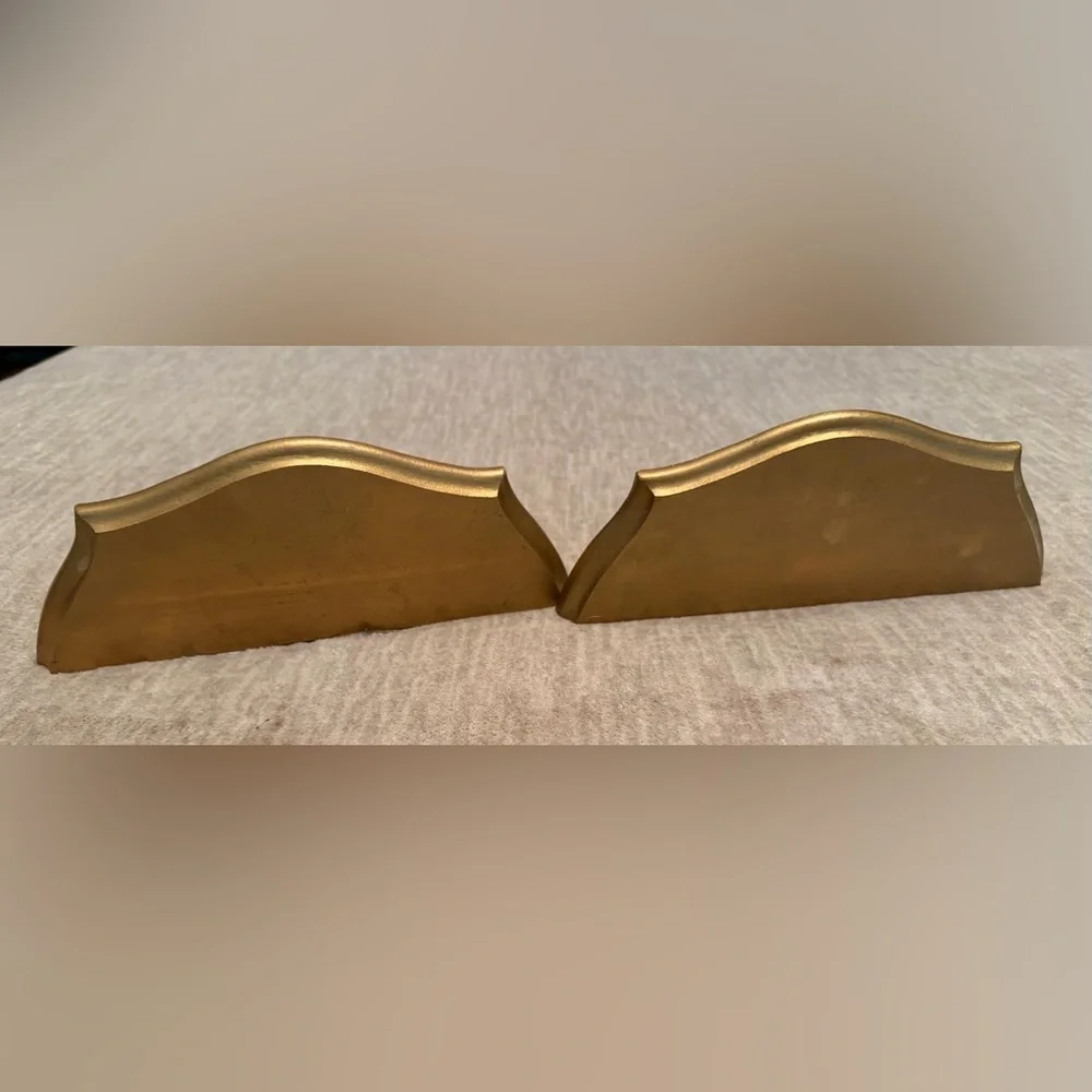Set of Two VTG Burwood Hollywood Regency Gold Decorative Wall Display Shelves